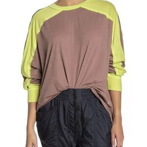 FREE PEOPLE Dance Movement Long Sleeve Top SMALL